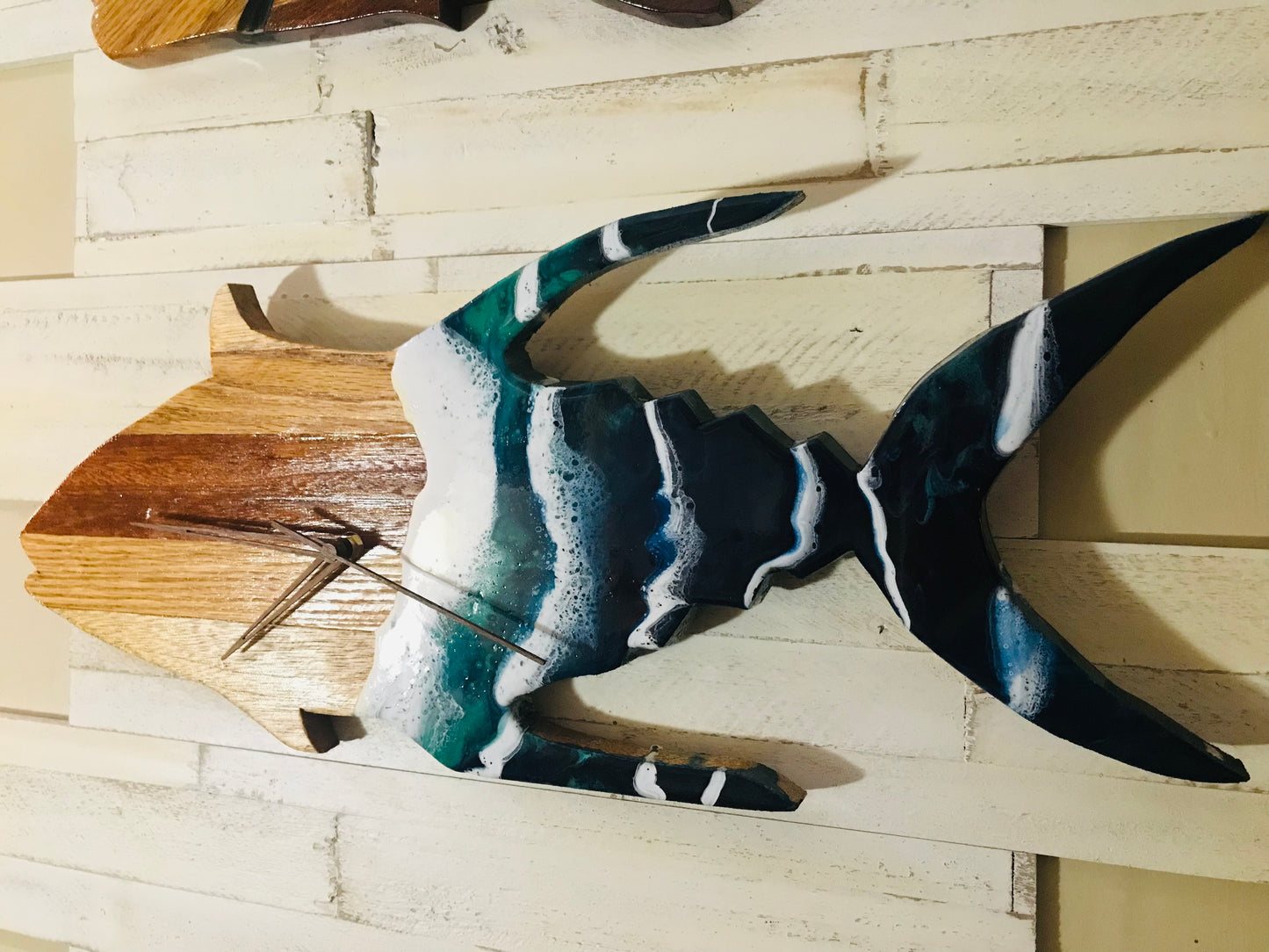 Tuna "Ahi" Resin art Clock