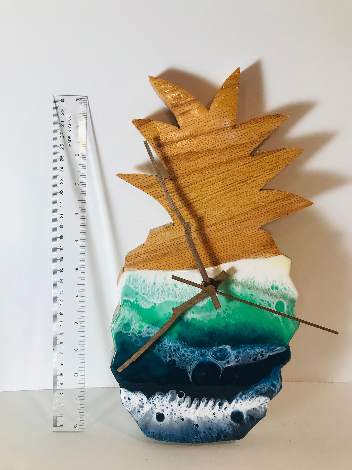 Pineapple Resin Art Clock